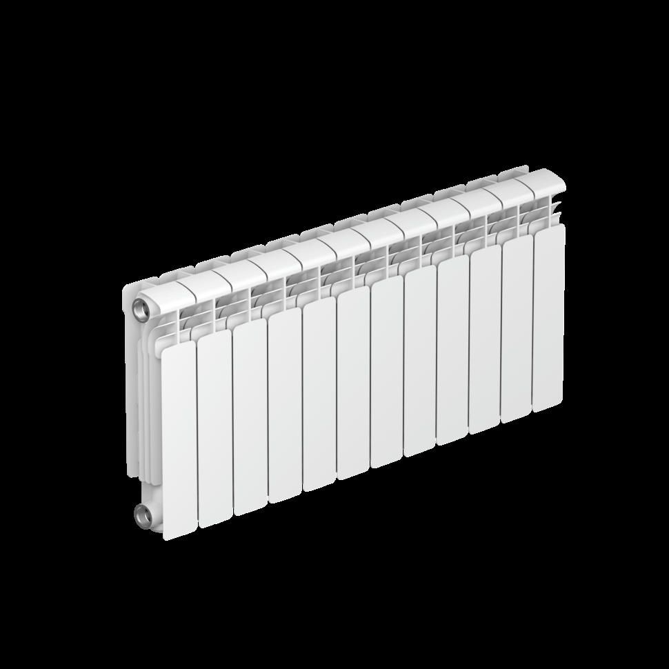 Радиатор алюминиевый RIFAR ALUM 350 12 секций, боковое подключение (белый RAL 9016)