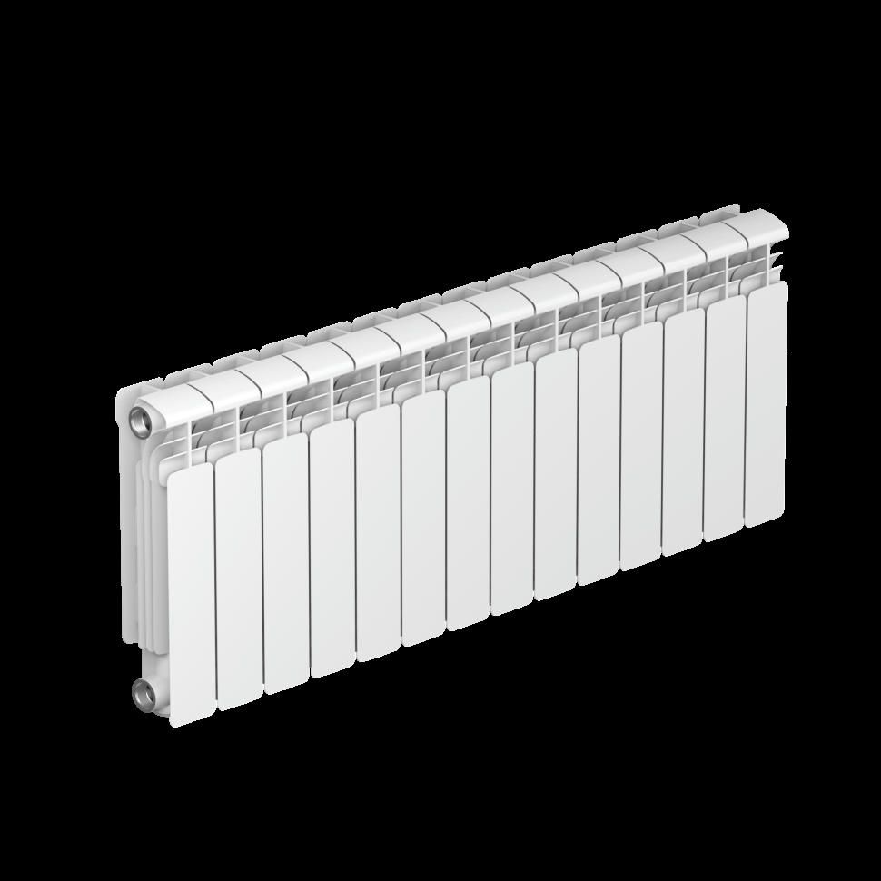 Радиатор алюминиевый RIFAR ALUM 350 14 секций, боковое подключение (белый RAL 9016)