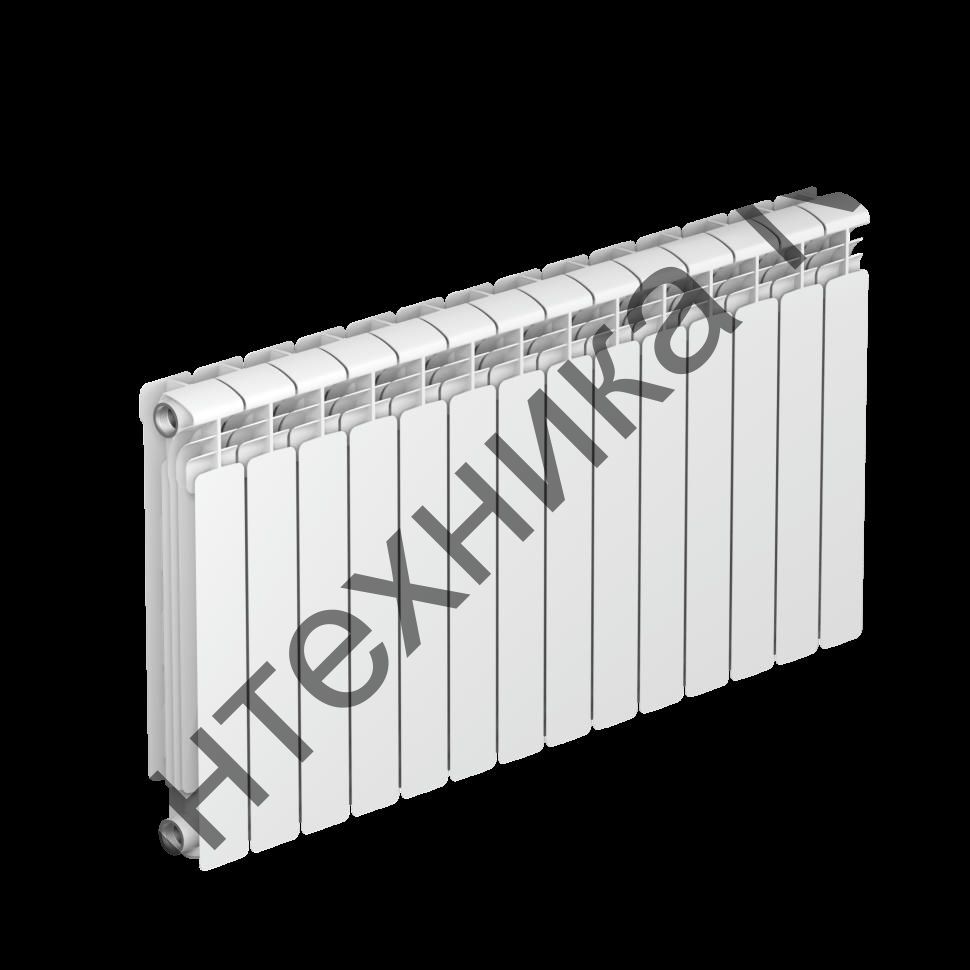 Радиатор алюминиевый RIFAR ALUM 500 14 секций, боковое подключение (белый RAL 9016)