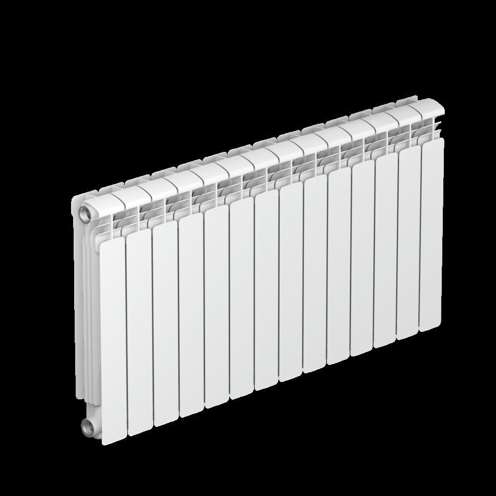 Радиатор алюминиевый RIFAR ALUM 500 14 секций, боковое подключение (белый RAL 9016)