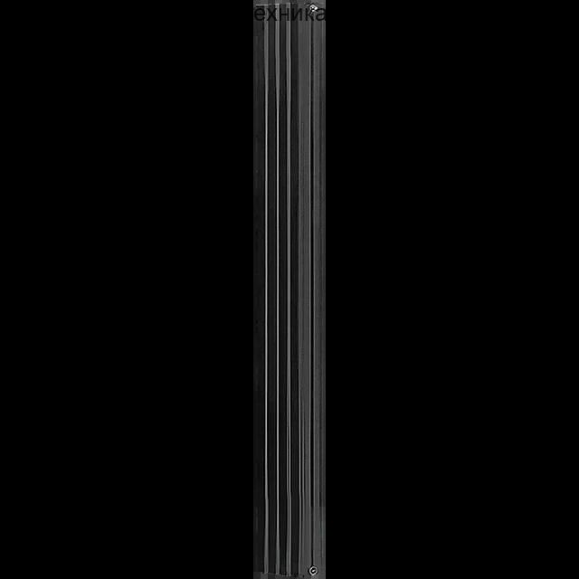 Радиатор алюминиевый Tonale 1800 4 секции, универсальное подключение, черный STOUT