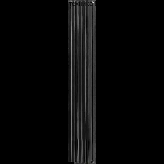 Радиатор алюминиевый Tonale 1800 6 секций, универсальное подключение, черный STOUT