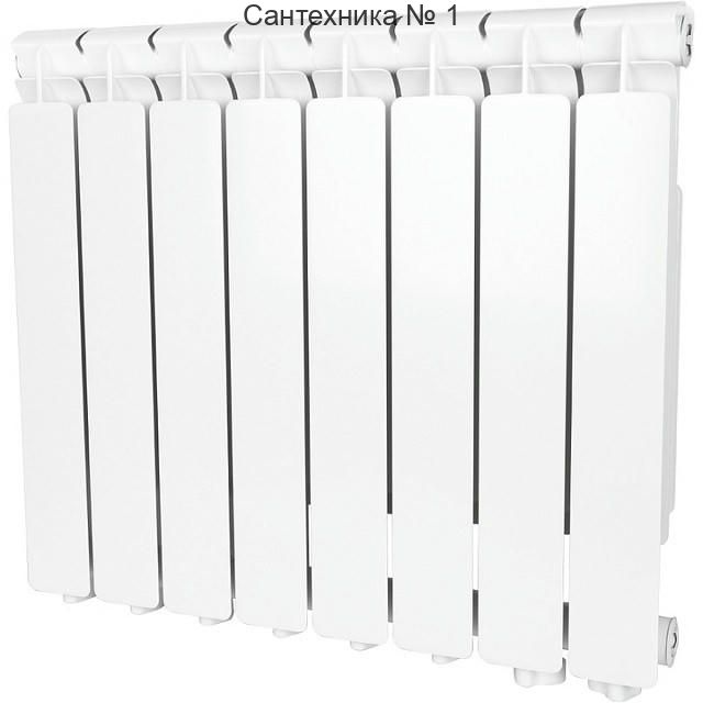 Радиатор алюминиевый секционный BRAVO 500 7 секций, боковое подключение, белый STOUT