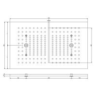 Накладная панель верхнего душа Gessi Afilo 30x50 см 57010 схема 19