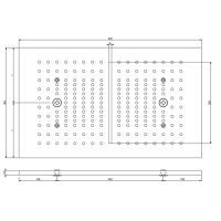 Накладная панель верхнего душа Gessi Afilo 30x50 см 57010 схема 20