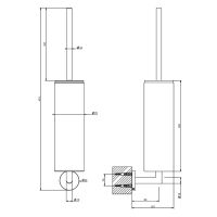 Настенный ёршик Gessi 63619 схема 2