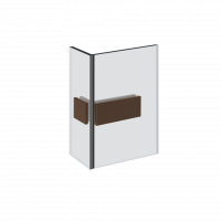 Зажим стекло-стекло Gessi Rigato 67507 схема 1