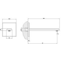 Излив для ванны Gessi Eleganza 46100 схема 8