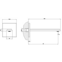 Излив для ванны Gessi Eleganza 46100 схема 10