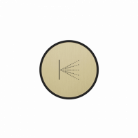 Декоративная кнопка с символом НАСТЕННОЕ РАСПЫЛЕНИЕ Gessi Hi-Fi Comfort SP04255 схема 13