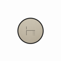 Декоративная кнопка с символом ИЗЛИВ ДЛЯ НОГ Gessi Hi-Fi Comfort SP04263 схема 3