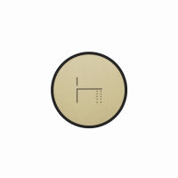 Декоративная кнопка с символом ИЗЛИВ ДЛЯ НОГ Gessi Hi-Fi Comfort SP04263 схема 13