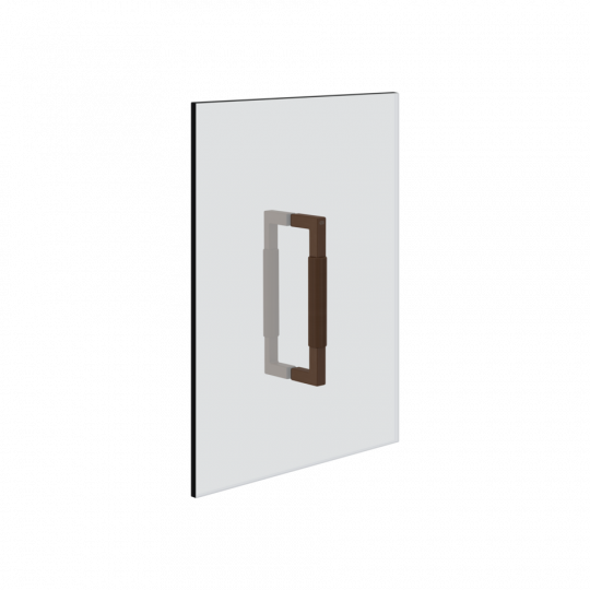 Ручка для душевой двери двойная Gessi Rigato 20 см 67531 схема 1