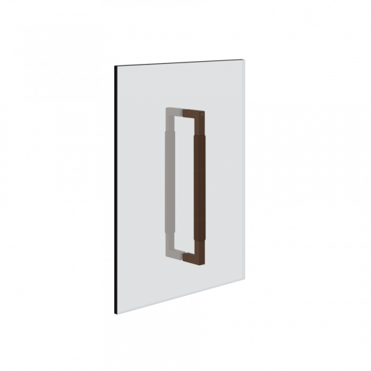 Ручка для душевой двери двойная Gessi Rigato 30 см 67533 схема 1