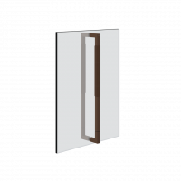 Ручка для душевой двери двойная Gessi Rigato 45 см 67535 схема 1