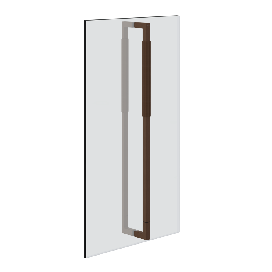 Ручка для душевой двери двойная Gessi Rigato 60 см 67537