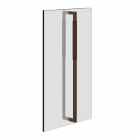 Ручка для душевой двери двойная Gessi Rigato 60 см 67537 схема 1