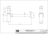 Сифон для раковины Gessi 01377 схема 1