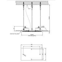 Встраиваемая часть душа Gessi Minimali 2017 35x35 см 57807 схема 2