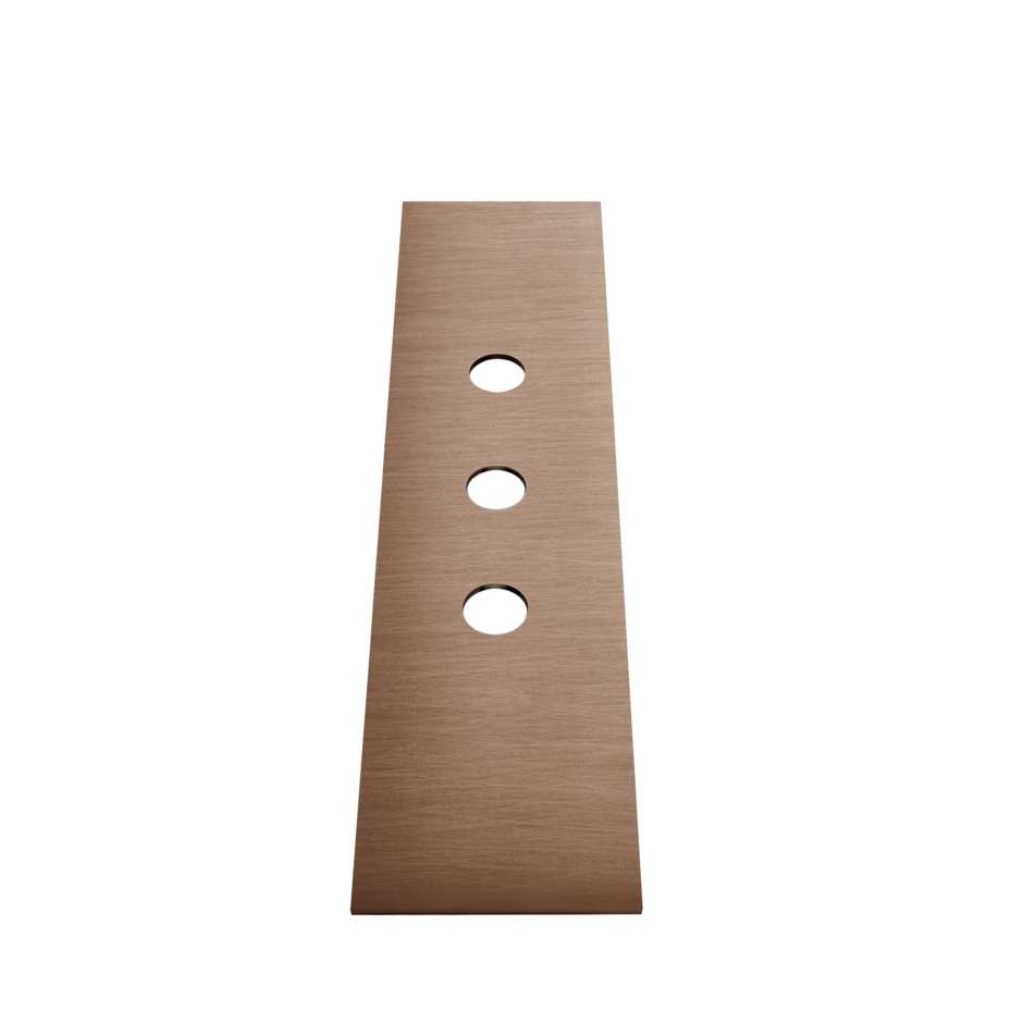 Изображение Пластина для монтажного бокса Gessi Bath-Shower 316 на 3 отверстия  54596