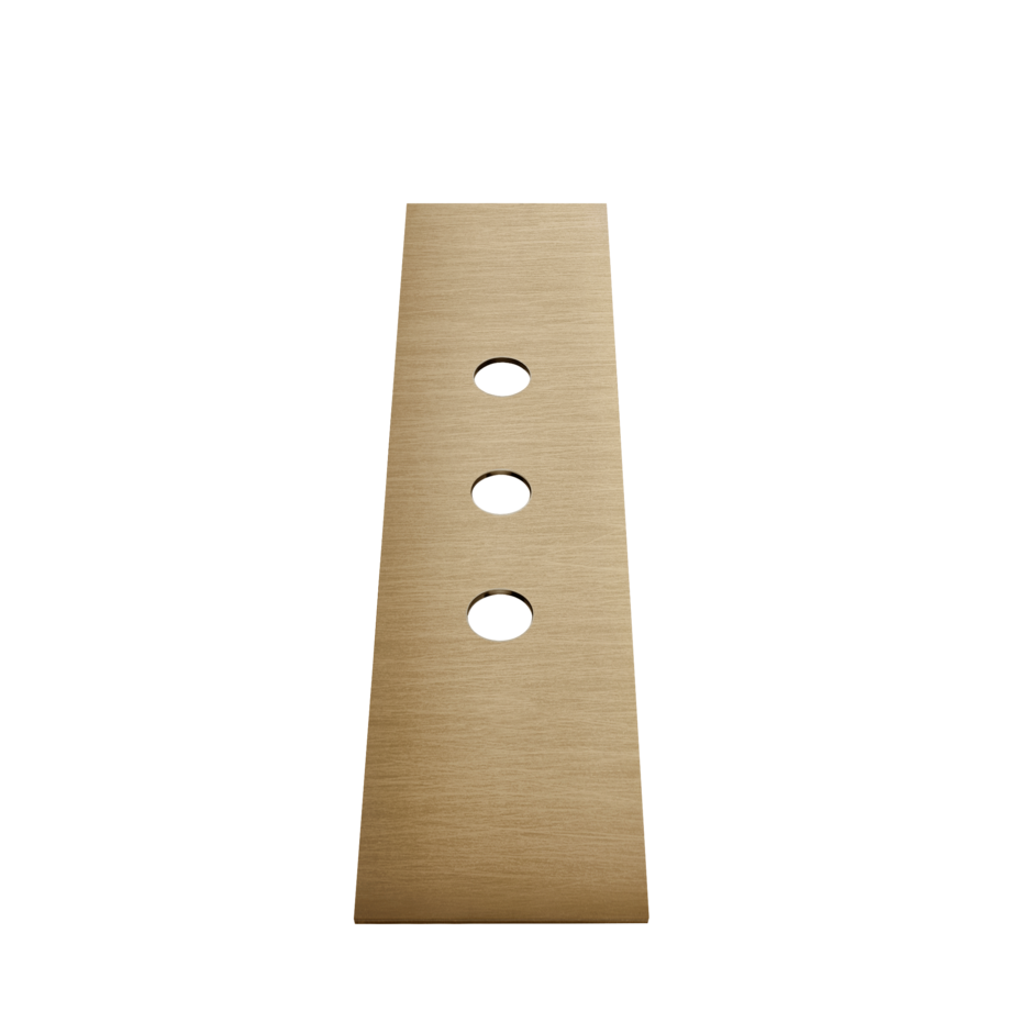 Изображение Пластина для монтажного бокса Gessi Bath-Shower 316 на 3 отверстия  54597