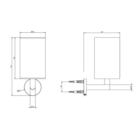 Подвесной стакан Gessi 63607 схема 4