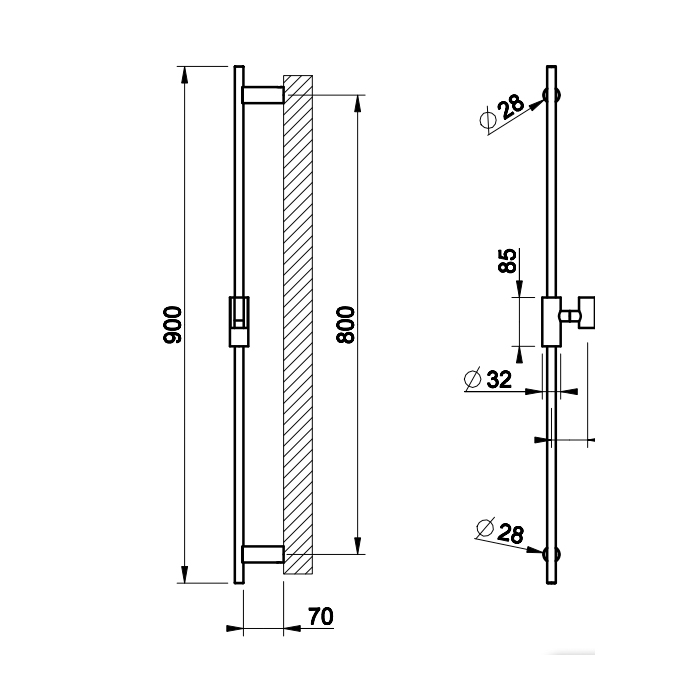 Штанга для душа Gessi 63585 ФОТО