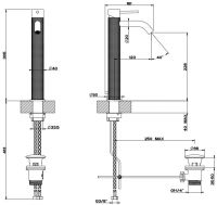 Gessi Cesello смеситель для раковины 54404 схема 6