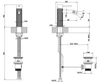 Смеситель для биде Gessi Cesello 54407 схема 2 Смеситель для биде Gessi Cesello 54407 схема 2