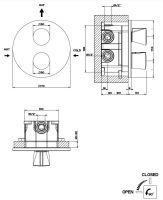 Gessi Cono смеситель для душа 45132 схема 3 Gessi Cono смеситель для душа 45132 схема 3