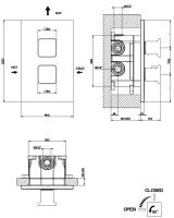Gessi iSpa смеситель для душа 41122 схема 2 Gessi iSpa смеситель для душа 41122 схема 2