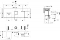 Gessi iSpa смеситель для ванны/душа 44903 схема 2 Gessi iSpa смеситель для ванны/душа 44903 схема 2