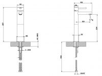 Gessi Ovale смеситель для раковины 11942 схема 3 Gessi Ovale смеситель для раковины 11942 схема 3