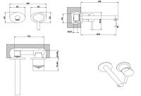 Gessi Ovale смеситель для раковины 23081 схема 3