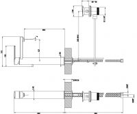 Gessi Trasparenze смеситель для раковины 34203 схема 2 Gessi Trasparenze смеситель для раковины 34203 схема 2