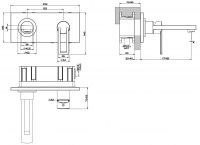 Gessi Trasparenze смеситель для раковины 44873 схема 2 Gessi Trasparenze смеситель для раковины 44873 схема 2
