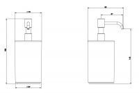 Gessi Riflessi Диспенсер для жидкого мыла 37337 схема 2