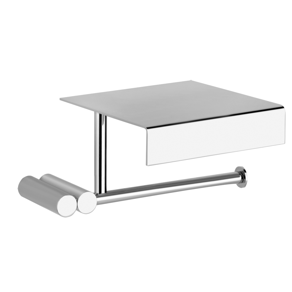 Изображение Держатель для туалетной бумаги Gessi Riflessi с полочкой для телефона 37349