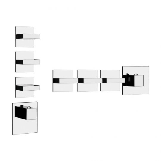 Gessi Rettangolo Wellnes смеситель для ванны/душа 43216