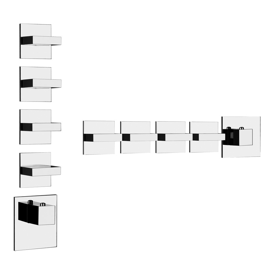 Изображение Gessi Rettangolo Wellnes смеситель для ванны/душа 43218