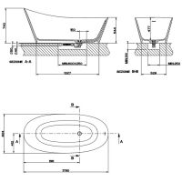 Gessi ванна Cono 45925 179x82,4 схема 4 Gessi ванна Cono 45925 179x82,4 схема 4
