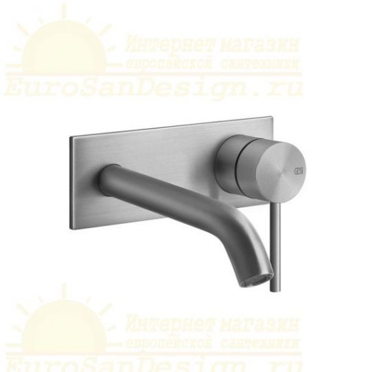 Смеситель на металлической пластине для раковины Gessi Flessa 54084 длина излива под заказ