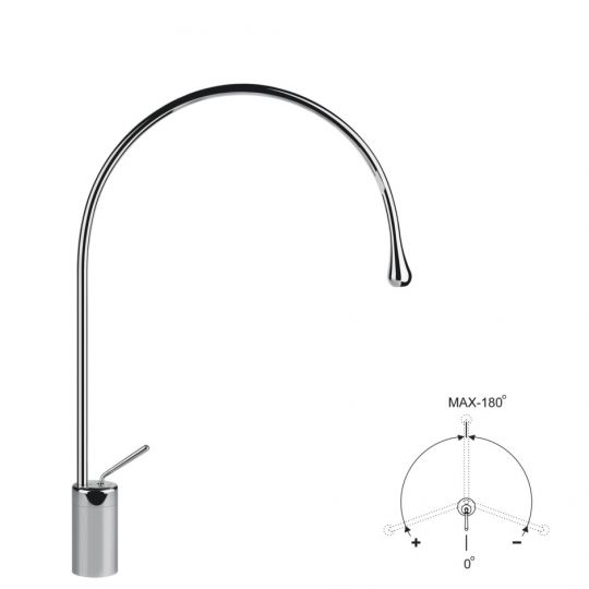 Смеситель для раковины Gessi Goccia 33808 схема 3