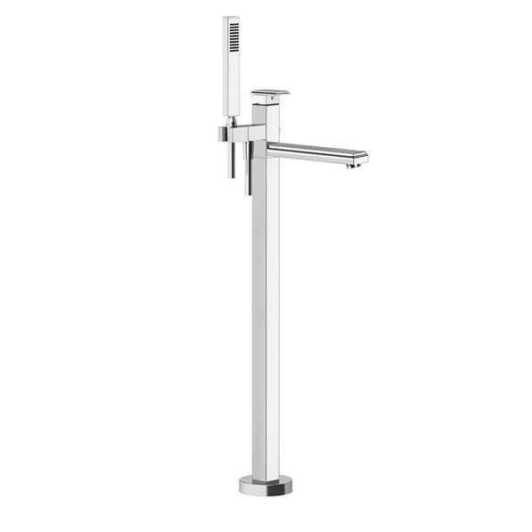 Напольный смеситель с изливом для ванны и ручным душем Gessi Eleganza 46131
