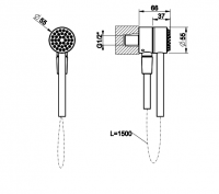 Душевой комплект Gessi Hi-Fi 63099 схема 2