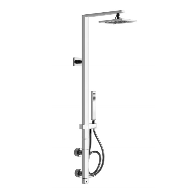 Душевая колонна с тропическим душем Gessi Rettangolo 23407