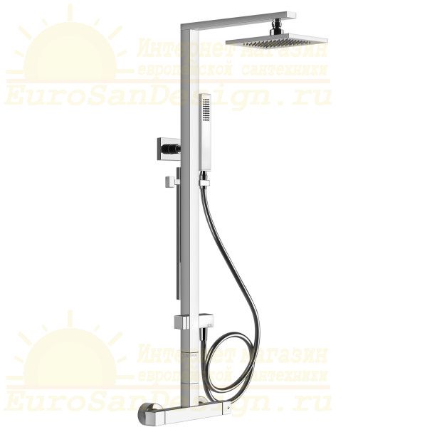 Душевая колонна с тропическим душем Gessi Rettangolo 23451