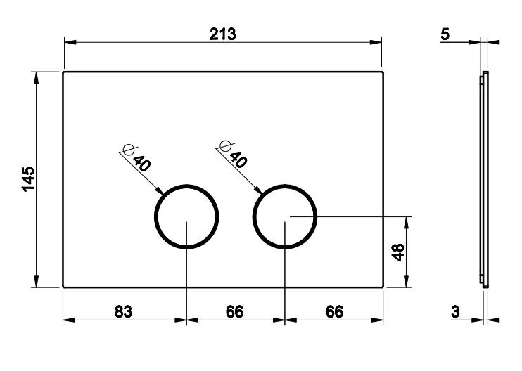 Кнопка смыва для инсталляции Gessi 54619 ФОТО