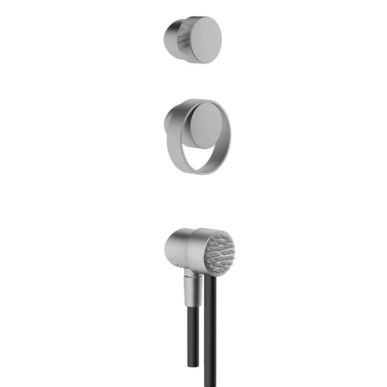 Изображение Ручка регулировки и ручной душ для душевой стойки Gessi 63212