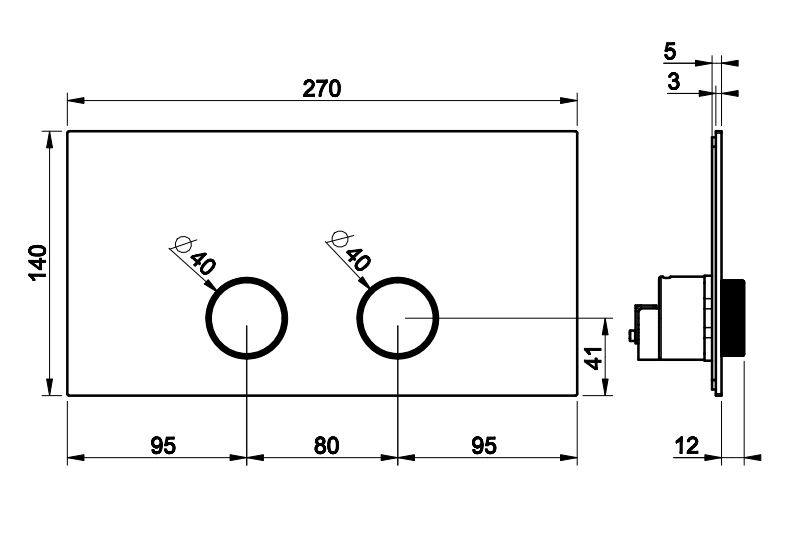 Клавиша смыва для унитаза Gessi 54625 ФОТО